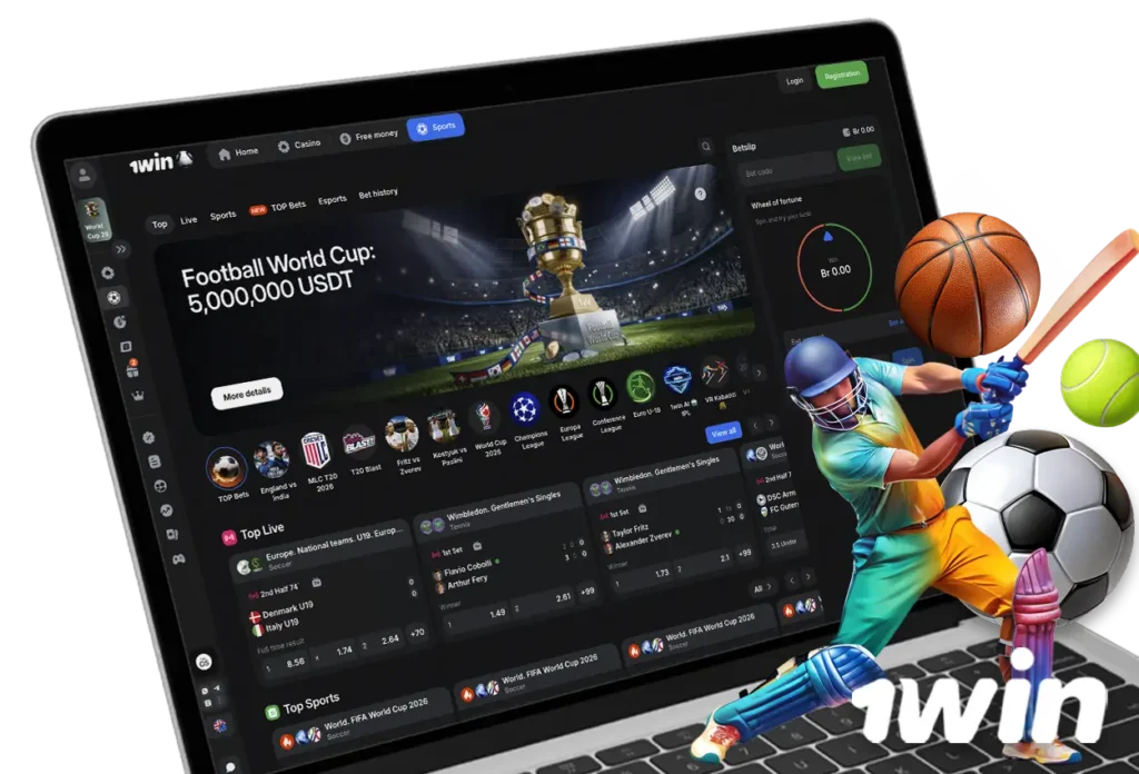 Sports betting and markets 1win India